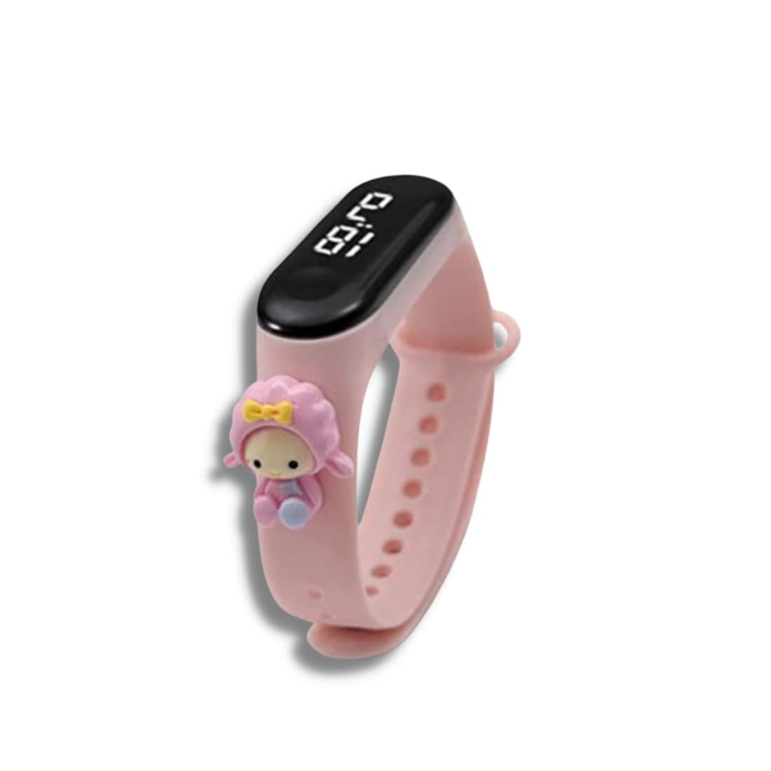 Truvic Fashionable Kids Waterproof White Light LED Band Watch with Date & Time Display (Cartoon May Vary)