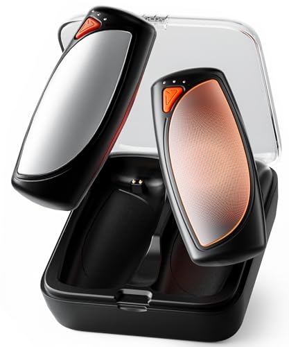 COTOP Calentador de Manos, Juego de 2 Calentadores de Bolsillo Reutilizables con Estuche Carga, batería Recargable 14.000 mAh, 3 Niveles Doble Calentamiento hasta 56°C, Regalo Hombres Mujeres