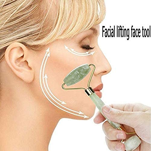 Fuvooi ROLLER1 Jade Gua Sha Facial Massager Set - 5 In 1 Skin Care Tools With Roller And Massager thumb #5