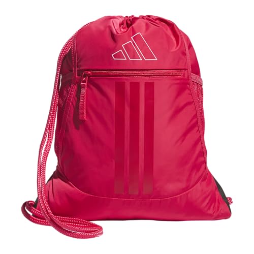 Image of adidas Alliance Sackpack - Drawstring Backpack for Sports, Small Gym Bag