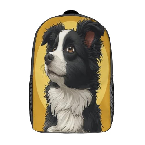 Sac à dos 3D Border Collie pour l'école et les sorties de votre enfant