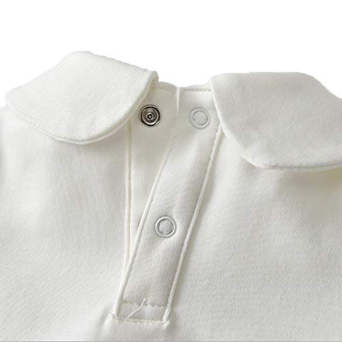 Vivobiniya Kid Girl Long Sleeve Dress Shirt Baby Girls Peter Pan Collar Shirt Tops Tees 1-4Y4