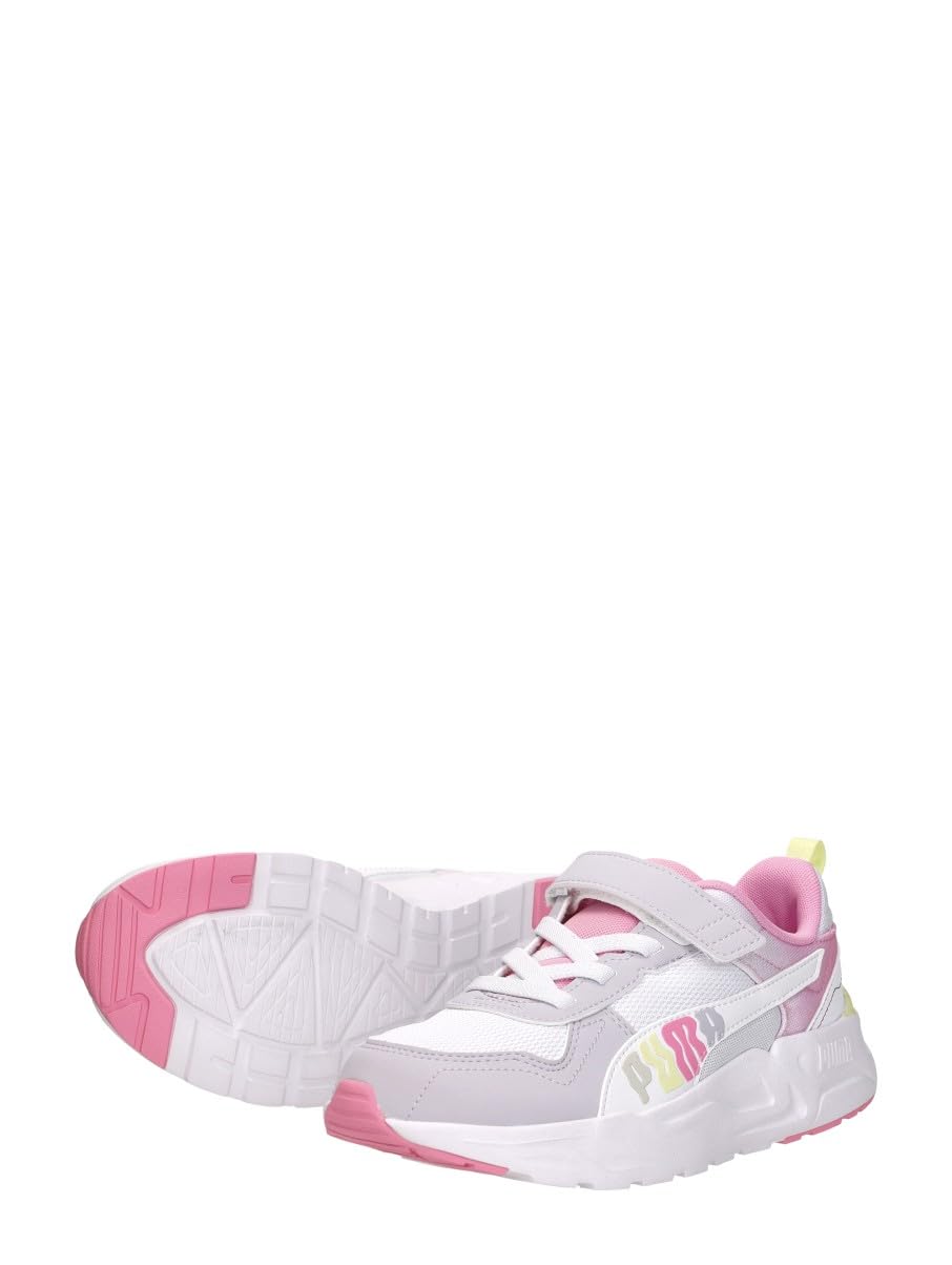 PUMA Trinity 2 LT Come ON AC+ PS Sneaker, Lavender Pop White-Apple Spritz, 13 UK Bambino, Lavender Pop PUMA White Apple Spritz, 32 EU