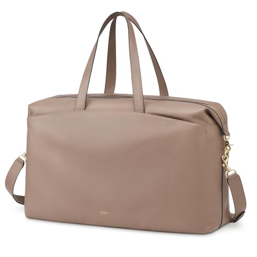 Kattee Top Grain Leather Weekender Bag