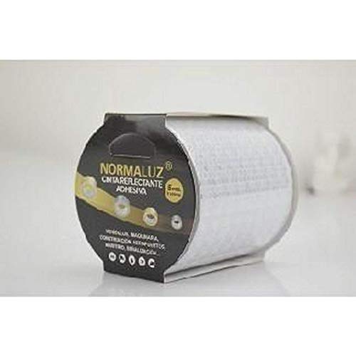Normaluz Rd80654 - Cinta Adhesiva Reflectante Cinta Balizamiento 10 Cm X 5M Con Cte, Ripci