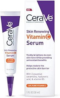 CeraVe Vitamin C Serum with Hyaluronic Acid | Skin Brightening Serum for Face with 10% Pure Vitamin C | Fragrance Free | 1 Fl. Oz