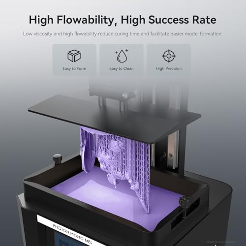 Image of ANYCUBIC ABS-Like Resin Pro 2, Upgraded 8K 3D Printer Resin with Enhanced Strength and Toughness, High Precision, Low Odor, Wide Compatibility for All LCD Resin 3D Printers (Purple, 1kg)