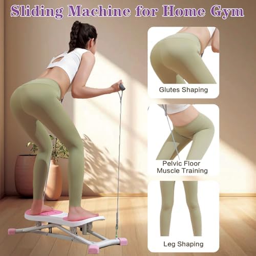 Stridon Balance Board with Resistance Bands, Ski Balance Training Machine, LCD Monitor, 330 lbs Capacity Portable Core Trainer for Full Body Cardio Workout Equipment