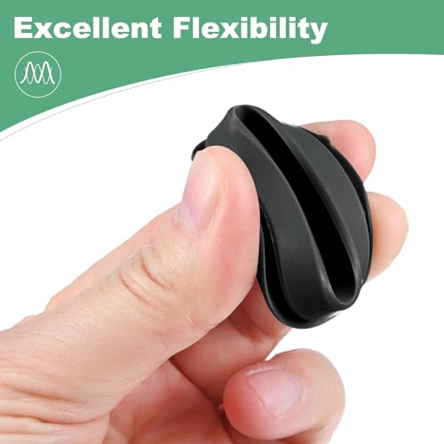 Image of M METERXITY 4-Packs Silicone Hole Plugs, Snap in Locking Hole Plugs for 28-30mm Hole, Round Hole Rubber Plug Kitchen Bulkheads Waterproof Sealing Plugs [Black]