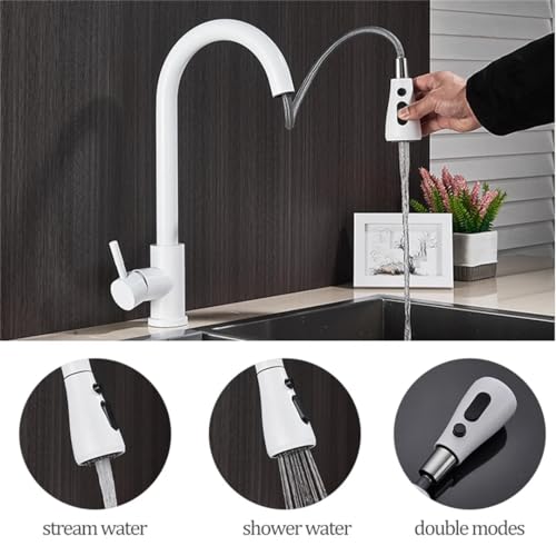 Mitigeur de cuisine gris anthracite avec douchette extractible
