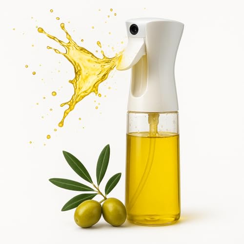 Pulverizador aceite spray, Rociador de aceite, Atomizador de aceite, Spray de aceite, Dispensador de aceite en spray, Pulverizador de cocina, Libre de BPA, Plástico, 200 Ml