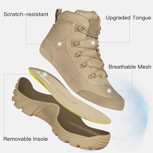 free soldier men39s waterproof hiking boots tactical work boots outdoor lightweight military boots