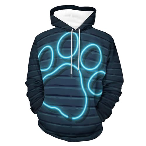 Sweats à capuche manche longue UMENG avec motif imprimé palmier taille S
