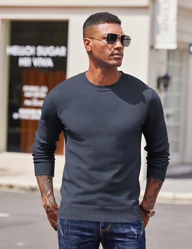 Robe tricotée homme et pull à manches longues, haut casual de qualité supérieure - 3