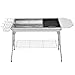 Produktbild ACC Edelstahl BBQ Holzkohlegrill Raucher Barbecue Folding Portable für das Kochen im Freien Camping Wandern Picknicks Backpacking Large, Silber