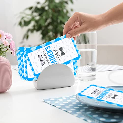 100Pcs Happy Fathers Day Napkins, 3 Ply Disposable Guest Napkins Fathers Day Decorations Dinner Guests Hand Towel Napkins For Happy Father Day Table Decorations #TOP7