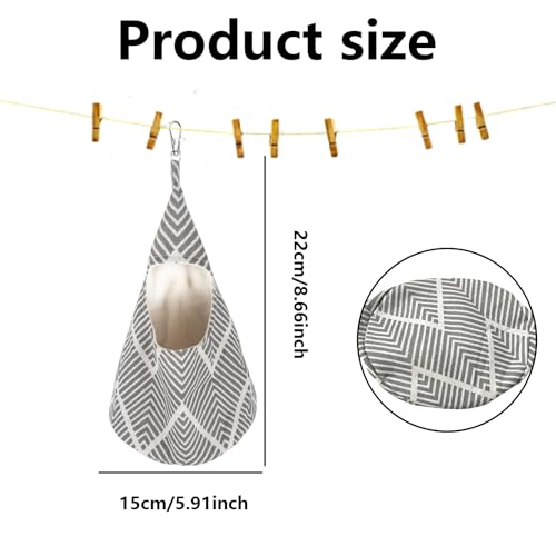 Peg Bags For Washing Line, Peg Bag For Washing Line With Hanger, Clothes Peg Bag, Clothes Peg Holder, Washing Line Peg Bags, Convenient Cotton Laundry Storage Solution For Clothes Washing Reusable - Image 2