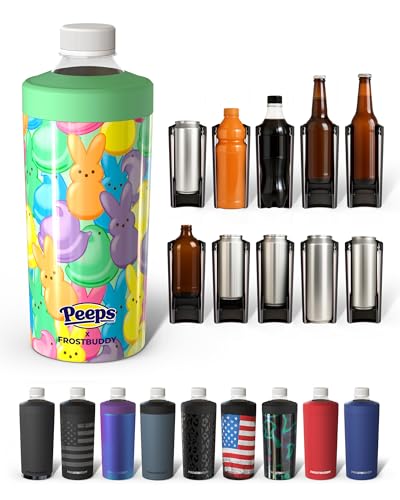 Image of Universal Buddy XL Can Cooler by Frost Buddy - Fits 12-ounce, 16-ounce, 20-ounce, and 24-ounce Cans and Bottles - Keep Your Drinks Refreshingly Chilled for over 12 hours. (Party Peeps)