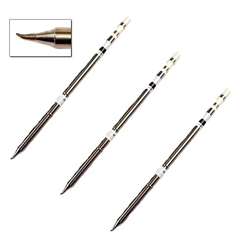 Hakko T15-JS02 Conical Bent Tip R0.2/30 Degree 1.6 x 7.9mm for FX-951, 3-Pack
