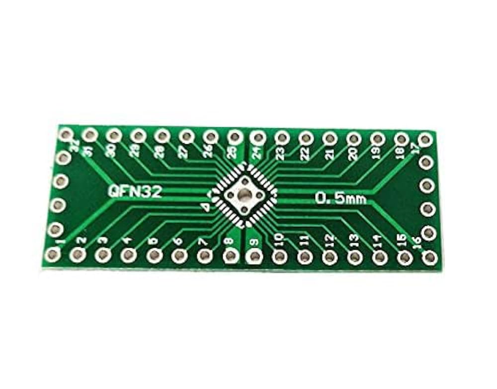 Amazon | Moechando QFNパッケージ対応ピッチ変換基板 0.5mm