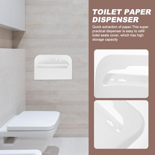 Dispensador de papel para baños públicos con soporte de tapas 5
