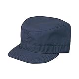 [ロスコ] 無地 ファティーグ キャップ Solid Fatigue Caps (XL(62cm), ネイビー)