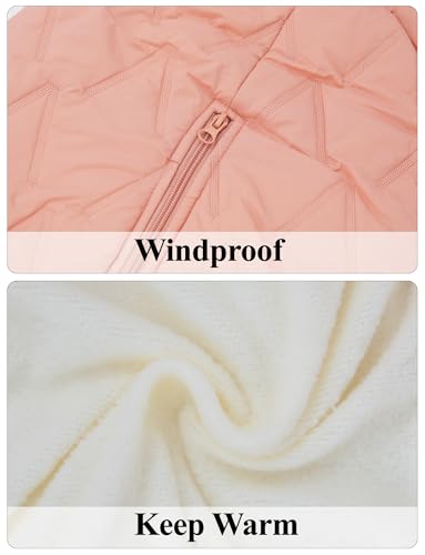 SEAUR Baby Winterhose Leicht Daunenhose Dick Warm Schneehose Kleinkind Skihose Winter Winddicht Outdoorhose - Rosa - 90(80-90cm) - 12-18 Monate