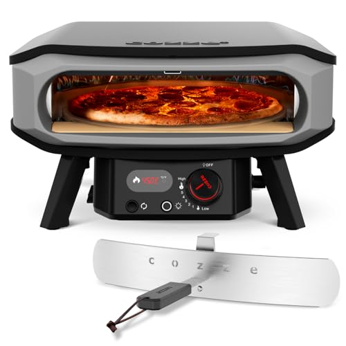 cozze® Horno de Pizza 17" PREMIUM ROTATE a Gas con Piedra