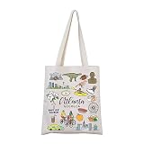 MNIGIU Atlanta Tote Bag Georgia State Gifts Atlanta Travel Gift Atlanta Souvenir Gift (Atlanta Tote Bag)
