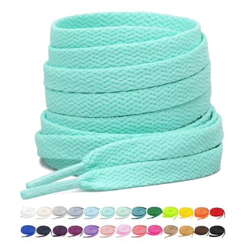 Image of Stepace [2 Pairs Flat Shoe Laces for Sneakers 30 inch-72 inch Length 26 Color Shoelaces