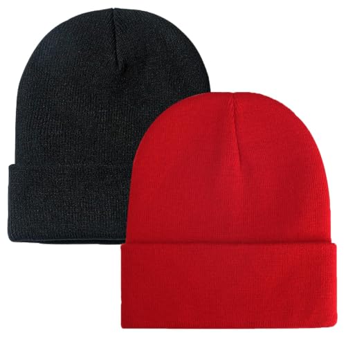 Image of ZOORON Beanie for Men Women Slouchy Winter Beanie Hats Cuffed Skull Caps