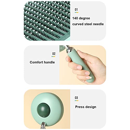 Dog Brush, Cat Brush, Dog Brush For Shedding, Cat Brushes For Indoor Cats, Self Cleaning Pet Brush For Grooming Long Short Haired Dog Cats, For Dog Cat Rabbit Remove Loose Fur And Undercoat #TOP5