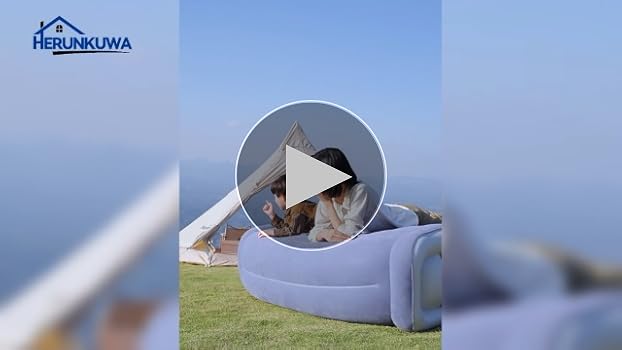 HERUNKUWA 自動空気入れ エアーベッド （２セットポンプ付） Amazon.co.jp: [HERUNKUWA]エアーベッド 電動ポンプ内蔵 自動