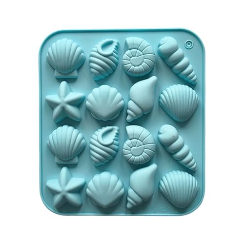 Moldes de silicona para postres, 16 cavidades, para decoración de hornear, lavavajillas, silicona