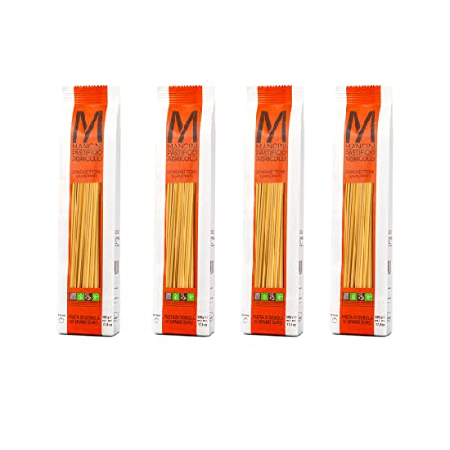Mancini Pastificio Agricolo - Linea Classica - Spaghettoni Quadrati - 4 Confezioni da 500 g
