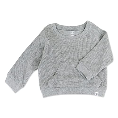 HonestBaby Comfy Crew Sweatshirt with Pockets 100% Organic Cotton for Toddler, Baby Boys, Girls2