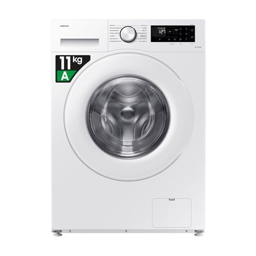 Samsung Lavatrice Crystal Clean Wifi WW11DG5B25TE/ET Libera installazione, 11 Kg, 1400 RPM, Ecobubble, Vapore, Carica Frontale, 60l x 85h x 55p cm