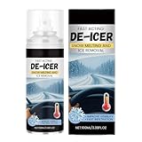 Windschutzscheiben-Enteiser – 100 ml schnell wirkendes Frostschutzmittel | Schneeräumer für Autos – für Winter, Fenster, Frost, Kühlschrank, Gefrierschrank, draußen und draußen