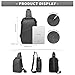 WEPLAN Crossbody Bags for Women Men,Waterproof Sling Bag Backpack Casual Chest Bag with Convertible Shoulder Strap,Shoulder bag for Outdoors Hiking Traveling,Grey