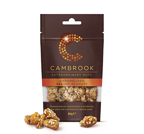 Cambrook - Caramelised Sesame Peanuts, 80g Bag