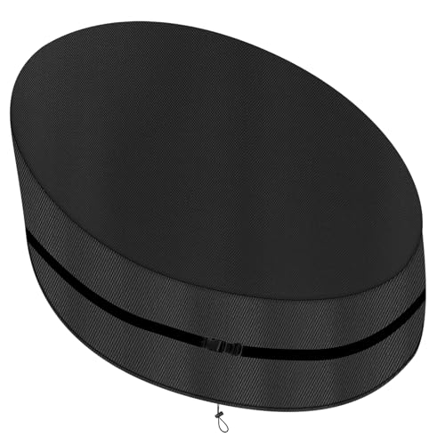 ZOALXZNT Couvre-Lit de Jardin Ovale Imperméable, Housse de Canapé de Jardin Ovale avec Cordon de Serrage， Boucle Coupe-Vent， Housse de Canapé Ovale 420D...