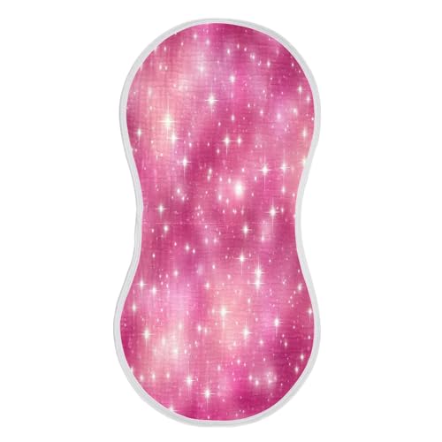 JUZIHAI 1Pack Shiny Baby Burp Cloths Soft Cotton Burp Rags,Super Absorbent Burp Cloth Bag for Newborn Baby Boys/Girls