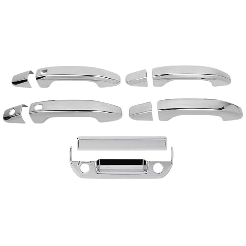 Hiiaw A Set Car Door Handle Cover Trim Car Exterior Door Tailgate Handle Decoration Shell Cover For Colorado For Canyon 2023 2024 2025(A Set)