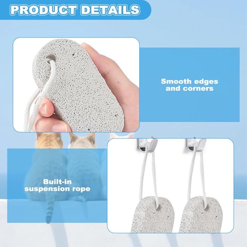 LINISITING 4 Pcs Pet Teeth Grinding Stones, Dog Rocks, Hamster Chew Toys, Small Animal Pet Teeth Grinding Block Mineral Calcium Stone for Hamsters Parrot Chinchillas Rabbits - Image 3