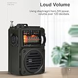 DollaTek HRD-700 Pocket Retro Mini Radio 10-Band Bluetooth AM FM SW Radio Digital Retro Rechargeable Radio - Image 6