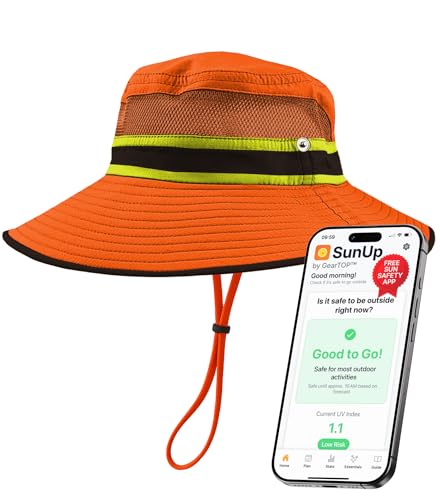 Image of GearTOP Safari Hat for Men Sun Hats for Women UV Protection UPF 50+ Fishing, Gardening, Hiking Hat (22-23 1 /2 inch)