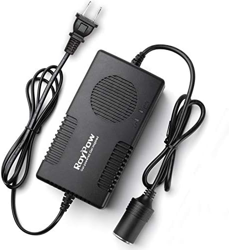 RoyPow AC to DC Converter, 120W(Max 150W) 120V/110V to 12V/10A Cigarette Lighter Socket AC/DC Adapter Power Supply for Inflator, Car Refrigerator, Car Vacuum Cleaner