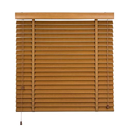 Rodillo de cortina de bambú - Persianas venecianas Escalera de 5 cm con cortina opaca con cordón Cortina de partición de elevación for sala de estar Dormitorio de estudio Balcón (selección de varios t