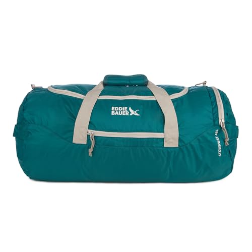 Sac de sport pliable 45 l Eddie Bauer Stowaway bleu océan en ripstop