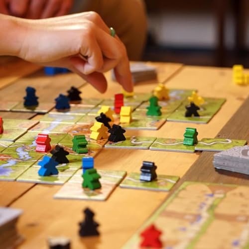 Carcassonne Board Game - Classic Tile Placement Strategy, Medieval Adventure for Adults & Families, Adult Board Games, Family Fun, Kids 8-12, 2-5 Players Ages 7+, 35 Minute Playtime by Z-Man Games - Image 5